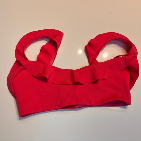 Majorelle Olga Ruffle Crop Top in Magenta XS - Picture 5 of 10